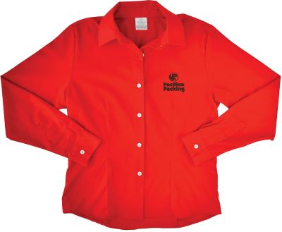 Promotional Apparel & Clothing: Embroidered Ladies Long Sleeve Twill Dress Shirt