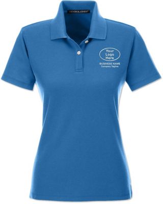 Custom Polo & Golf Shirts: Devon & Jones® Ladies Embroidered Polo Shirt