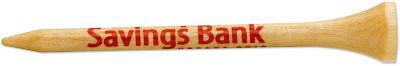 Golf Promotional Items: Wood Golf Tees 2 3/4 Inch Shaft