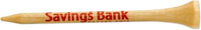 Golf Promotional Items: Wood Golf Tees 3 1/4 Inch Shaft
