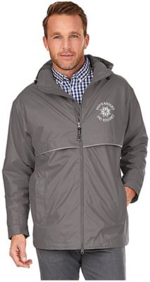 Apparel: New Englander® Mens Embroidered Rain Jacket