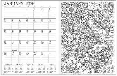 Promotional Adult Coloring Book Planner