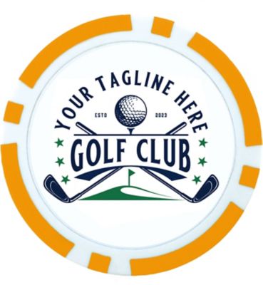 Golf Promotional Items: Full Color Poker Chip Ball Marker