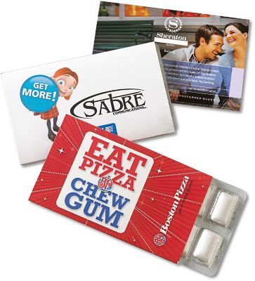 Promotional Giveaways: Full Color Sugar Free Peppermint Gum Pack
