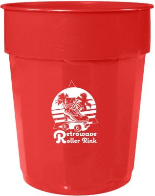 Custom Printed Stadium Cups: Fluted Stadium Cup 16 oz