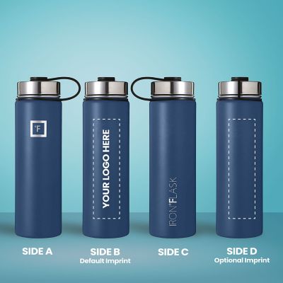 Custom Iron Flask Wide Mouth Bottle Gradient Colors 22 Oz - Office Depot