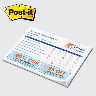 Custom Post-it<sup>®</sup> Notes: Full Color Post-it® Notes 6 x 8 - 25 Sheet Pad