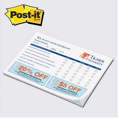 Custom Post-it<sup>®</sup> Notes: Full Color Post-it® Notes 6 x 8 - 50 Sheet Pad