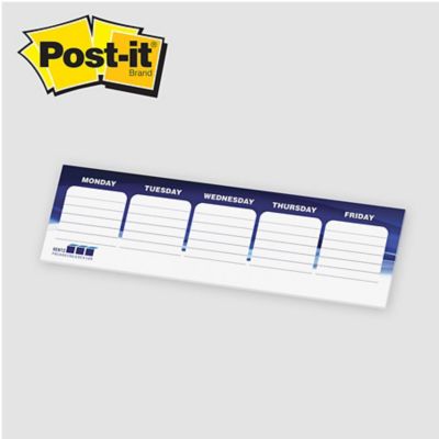 Custom Post-it<sup>®</sup> Notes: Post-it® Organizational Notes 3X10 - 50 Sheet Pad
