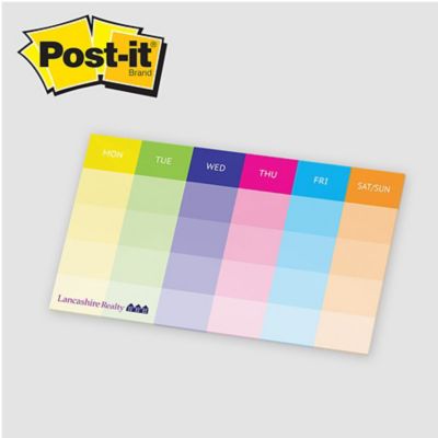 Custom Post-it<sup>®</sup> Notes: Post-it® Organizational Notes 6 x 10 -25 Sheet Pad