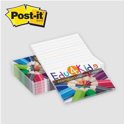 Full Color Post-it® Notes 4 x 6 - 50 Sheet Pad