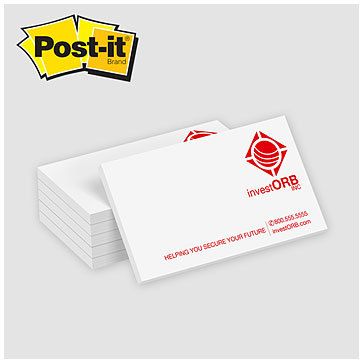 Custom Post-it<sup>®</sup> Notes: Post-it® Notes Business Card Set 3.5 x 2-50 Sheets