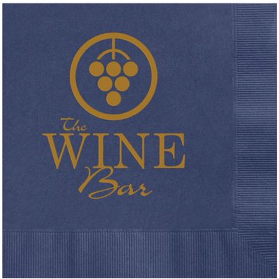 Custom Coasters and Napkins: Beverage Napkin Hot Stamp Coined