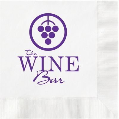 Custom Drinkware: Beverage Napkin Hot Stamp Coined