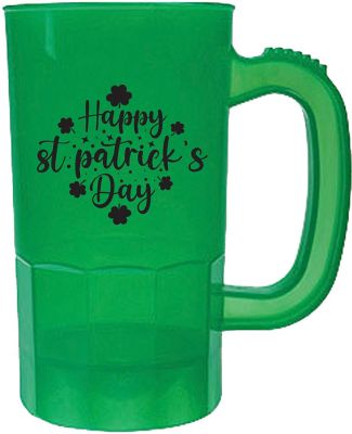 St Patrick's Day Promotional Products: Plastic Stein 14 oz