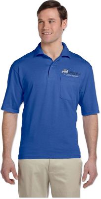 Custom Polo & Golf Shirts: Jerzees Adult Spotshield Pocket Jersey Polo