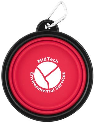 Pet Accessories: Collapsible Silicone PET Bowl With Carabiner