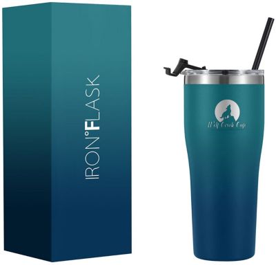 Custom Logo Travel Mug - 24 oz - Hot/Cold - Cup Friendly.