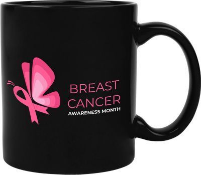 Breast Cancer Awareness Merchandise: Full Color Traditional Ceramic Mug 11 oz