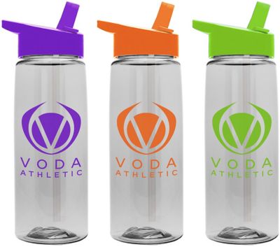 Promotional 26 oz Flair Water Bottle with Flip Straw Lid - Made