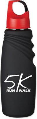 Custom Drinkware: Matte Finish Crest Carabiner Sports Bottle 24 oz