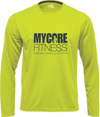 Custom Long Sleeve T-Shirts: Screen Printed Long Sleeve Performance T-Shirt