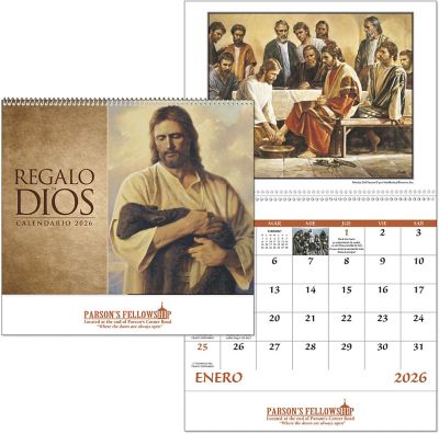 Regalo De Dios Spiral Wall Calendar