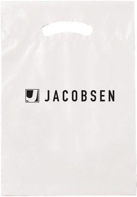 Promotional Bags: Die Cut Colored Plastic Bag 9 x 13