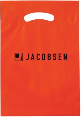 Promotional Bags: Die Cut Colored Plastic Bag 9 x 13