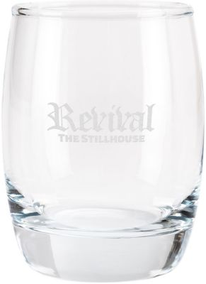 American Made Promotional Items: Etched Whiskey Glass 6 oz