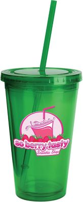 Custom Cups with Lids and Straws - Free Delivery - Totally Promotional