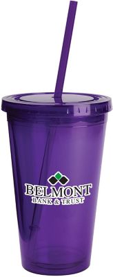 Plastic Tumblers: Full Color Sunsplash Color Tumbler 16 oz