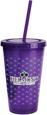 Plastic Tumblers: Full Color Wrap Sunsplash Color Tumbler 16 oz