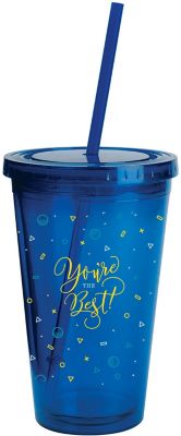 Personalized Plastic & Acrylic Tumblers: Full Color Wrap Sunsplash Color Tumbler 16 oz