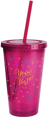 Personalized Plastic & Acrylic Tumblers: Full Color Wrap Sunsplash Color Tumbler 16 oz