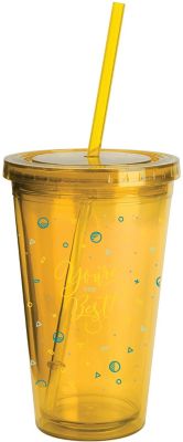Personalized Plastic & Acrylic Tumblers: Full Color Wrap Sunsplash Color Tumbler 16 oz