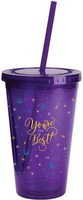 Personalized Plastic & Acrylic Tumblers: Full Color Wrap Sunsplash Color Tumbler 16 oz