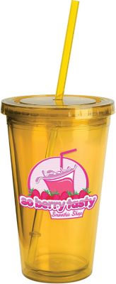 Personalized Plastic & Acrylic Tumblers: Full Color Sunsplash Color Tumbler 16 oz