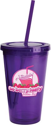 Personalized Plastic & Acrylic Tumblers: Full Color Sunsplash Color Tumbler 16 oz
