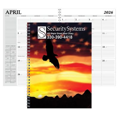 American Made Promotional Items: Full Color Spiral Desk Planner 7X10