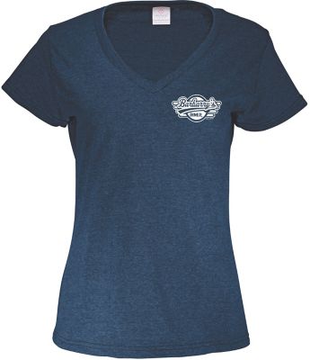 Basic Tees: Screen Printed Ladies 50/50 V-Neck T-Shirt
