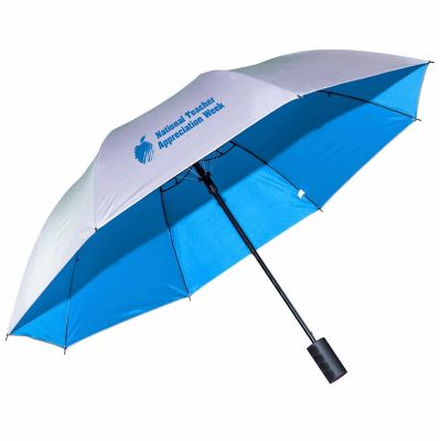 Custom Umbrellas & Rain Ponchos: El Sol UV Coated Folding Umbrella