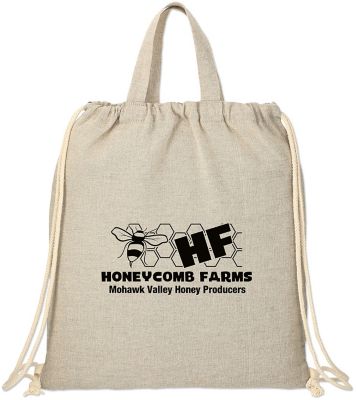 Recycled Cotton Drawstring Bag