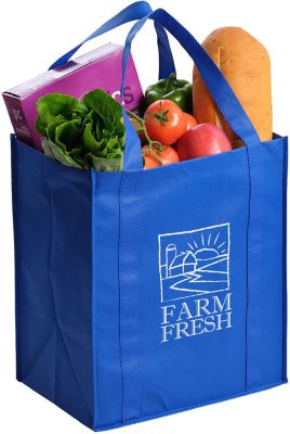 Grocery bags with online logo