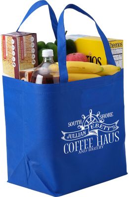 Custom Tote Bag | Promotional Bags: Reusable Budget Grocery Tote Bag