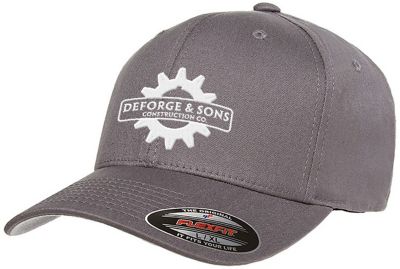 Promotional Apparel | Custom Promotional Clothing: Embroidered Flexfit® Adult Value Cotton Twill Cap