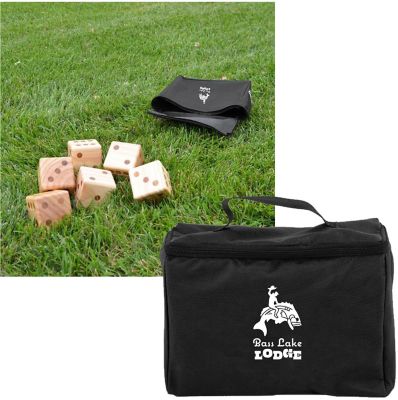 Summer Promotional Items: Oversize Wooden Yard Dice Game