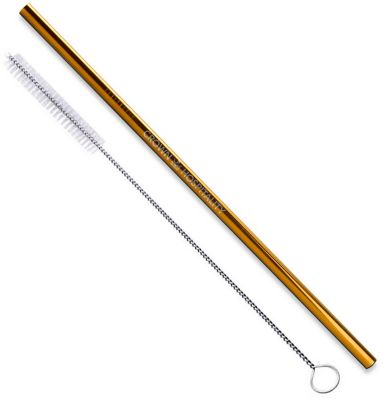 Custom Reusable Straws with Logo: Gold/Copper Stainless Steel Straws With Tips