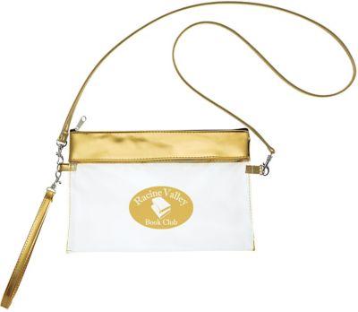 Mask Pouches: Game Day Clear Wristlet Pouch