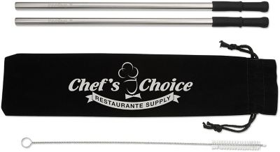Reusable Stainless Steel Straw Set With Brush